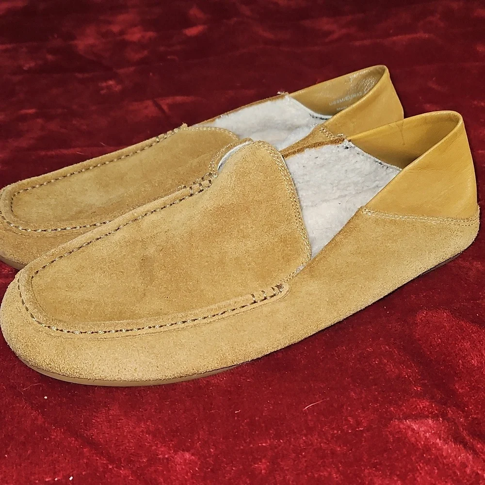 MenVinceMen's Gino-2 Shearling Slip On Moccasins Size 9